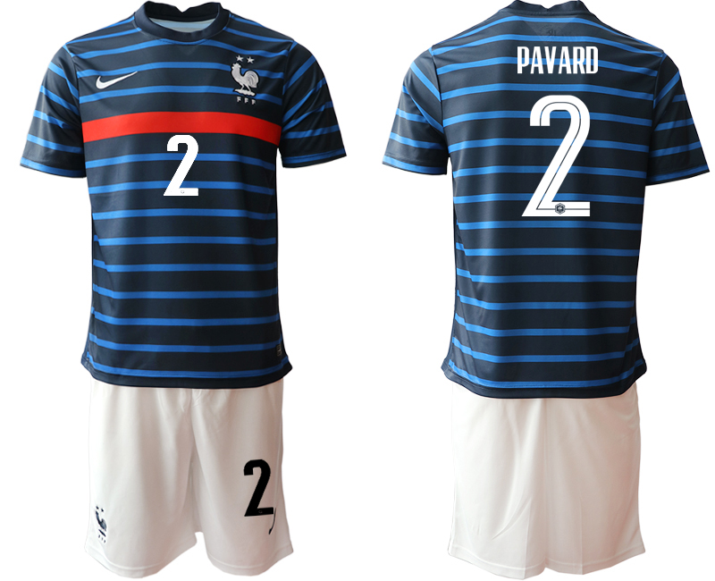 Men 2021 France home #2 soccer jerseys->youth soccer jersey->Youth Jersey
